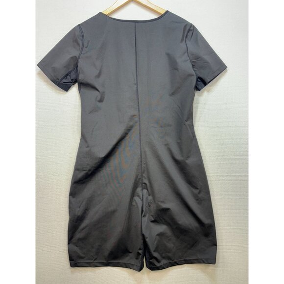 Womens Thermal Sweat Bodysuit Shapewear Size 3XL Black Short-Sleeve Compression - Picture 10 of 13